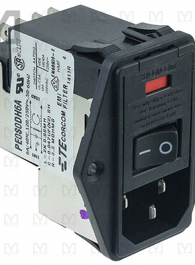 4-6609929-8【PWR ENT MOD RCPT IEC320-C14 PNL】