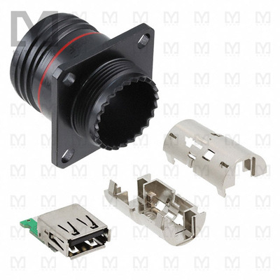 USBFTV22ZN【CONN RCP USB2.0 TYPEA 4P PNL MNT】