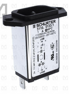 5110.0133.1【PWR ENT RCPT IEC320-C14 PANEL QC】