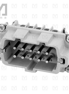 C146 10A010 002 1【INSERT MALE 10POS+1GND SCREW】