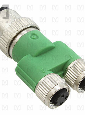 1523984【CONN Y-ADAPTER 4P-3P/3P M-F/F】