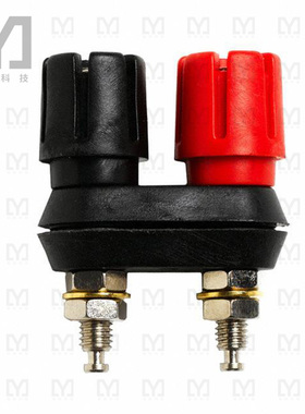 6883【CONN BIND POST DL FLUTD BLK/RED】