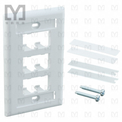 CFPL6WHY【FACEPLATE SNGL GANG 6PORT WHITE】