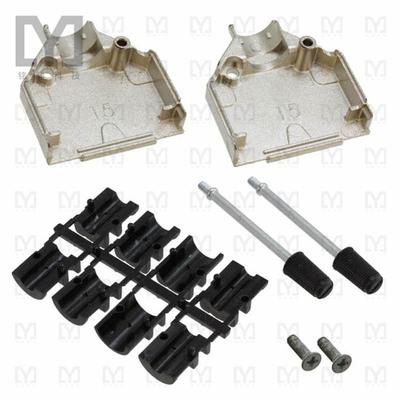 165X02619X【CONN BACKSHELL 15POS 180DEG SHLD】