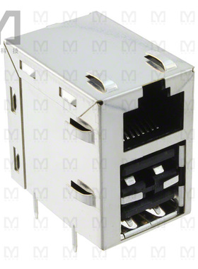 1888371-1【CONN MOD JACK 8P8C R/A SHIELDED】