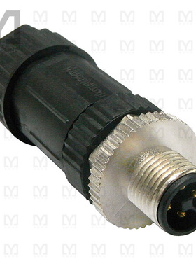 M12T-04BMMB-SL7002【CONN PLUG MALE 4POS GOLD SCREW】