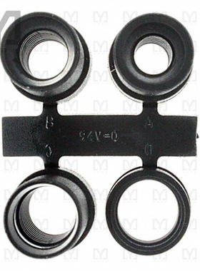 747746-1【CONN GROMMET DB9/15 BLACK】