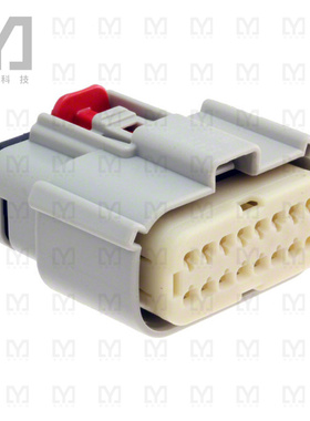 0334721607【CONN RCPT 16POS LT GRAY】