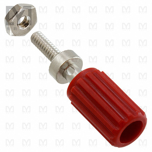 CONN BIND POST 111 RED 001 KNURLED 0702