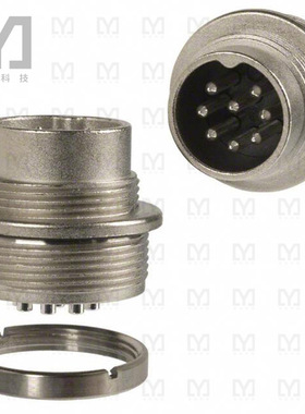 C091 31W008 100 2【CONN RCPT MALE DIN 8POS SOLDER】