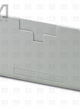 0310020【CONN TERM BLK END PLATE RAIL GRY】