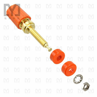BIND CONN POST KNURLED 3750 ORANGE