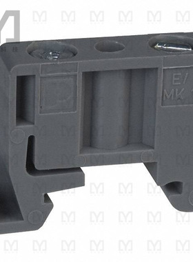 1421659【CONN TERM BLK END BRCKT RAIL GRY】