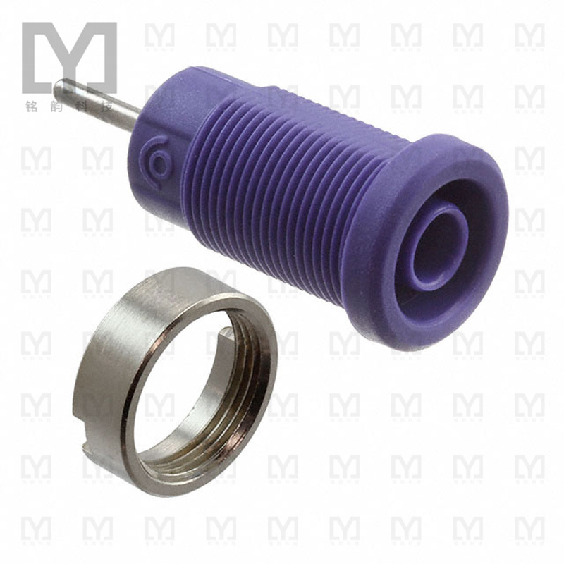 CT2904-7【CONN BANANA JACK SOLDER PURPLE】