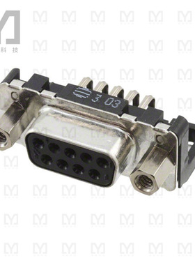 09661527613【CONN D-SUB RCPT 9POS R/A SOLDER】