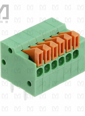 1-2834016-6【TERM BLK 6P SIDE ENT 2.54MM PCB】