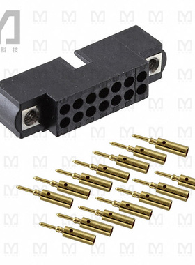 M80-5601405【CONN HEADER 14P CRIMP 22AWG GOLD】