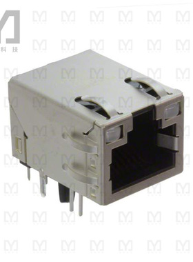 2250013-4【CONN MAGJACK 1PORT GIG W/LED】