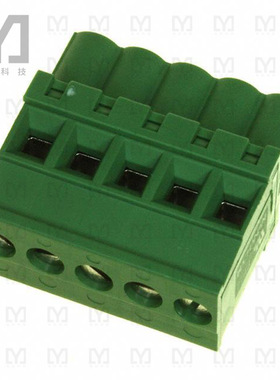 284040-5【TERM BLOCK PLUG 5POS 270DEG 5MM】