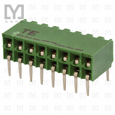 216604-8【CONN RCPT 16POS 0.1 GOLD PCB R/A】