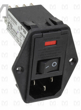 9-6609955-9【PWR ENT MOD RCPT IEC320-C14 PNL】