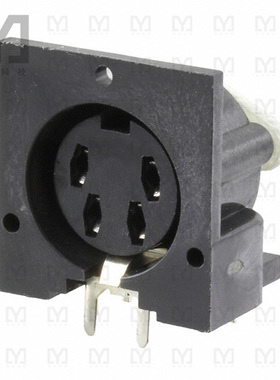 60PC4F【CONN RCPT FMALE DIN 4POS SOLDER】