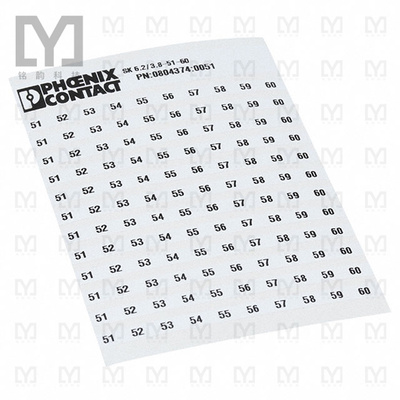 0804374:0051【MARKER CARD PRINTED HORIZONTALLY】