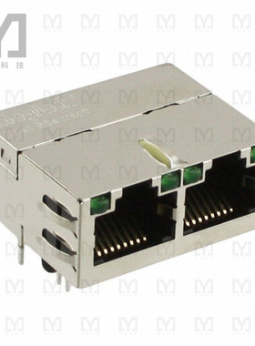 0875-1G2T-E3【CONN MAGJACK 2PORT 1000 BASE-T】