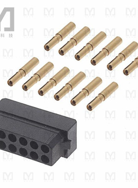 M80-8891205【CONN RCPT 12POS CRIMP 22AWG GOLD】
