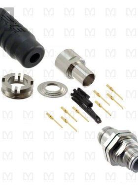 1-2823447-5【CONN PLUG MALE 8POS GOLD CRIMP】