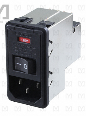 1-6609963-0【PWR ENT MOD RCPT IEC320-C14 PNL】