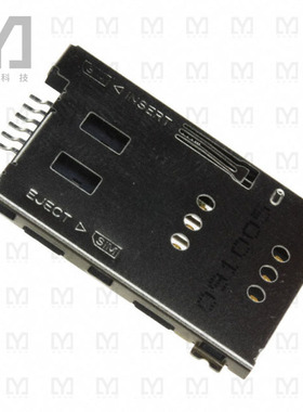 101-00306-82【CONN SIM CARD PUSH-PUSH R/A SMD】