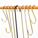 服装 勾挂勾 店S钩金色勾子挂衣服衣架挂钩s型不锈钢钩子加长衣钩裤