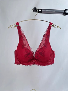 水盈双生花性感内衣女软支撑小胸聚拢文胸16 8858