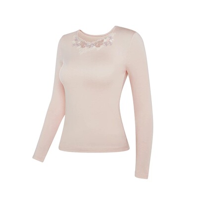 H000105 /106羊绒蛋白纤维倍暖木代尔圆领长袖