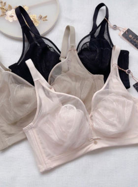 澜sk8526设计师款舒适无压超薄兔儿杯软钢圈内衣