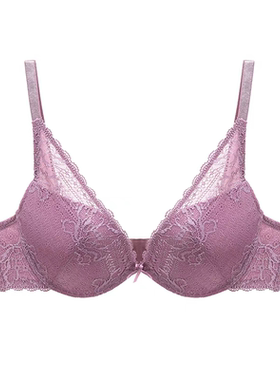 蕾丝深V小胸聚拢舒适调整型文胸E001635
