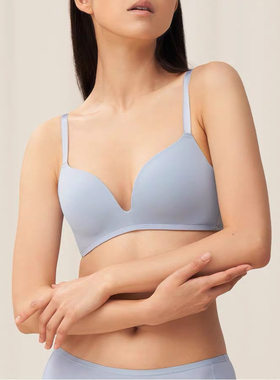 薄款无钢圈，简约光面无痕内衣女舒适无钢圈文胸E002985