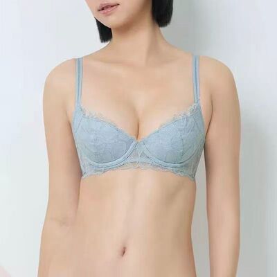 黛安正品金致繁花钻石杯托胸插片性感蕾丝聚拢文胸 16R9044