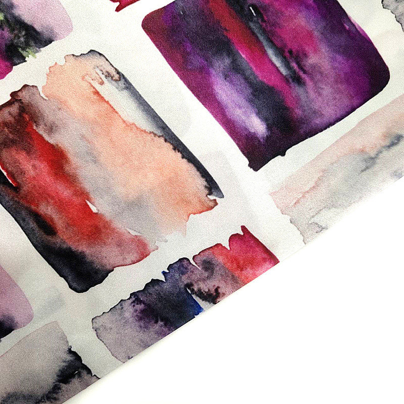 数码印花里布水墨晕染全涤沦用于