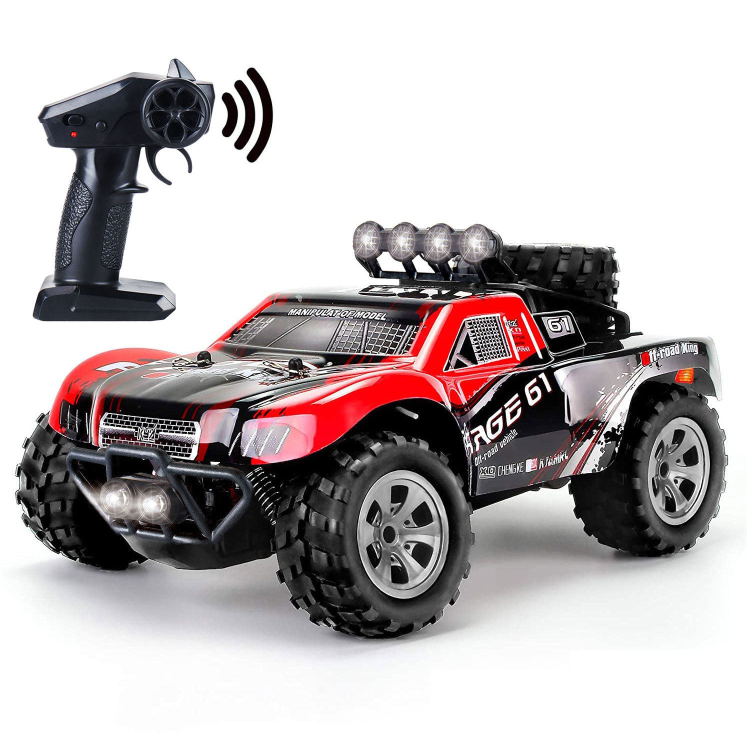 高速大脚越野遥控车2.4G带车灯短卡赛车攀爬车儿童玩具厂家直销,玩具/童车/益智/积木/模型,电动/遥控车,淘宝优惠券,粉丝福利购,淘宝优惠卷