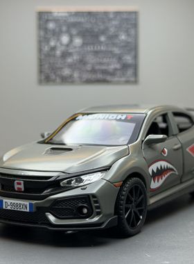 嘉业合金车模1比32限量typer电镀版汽车带声光玩具车模型摆件