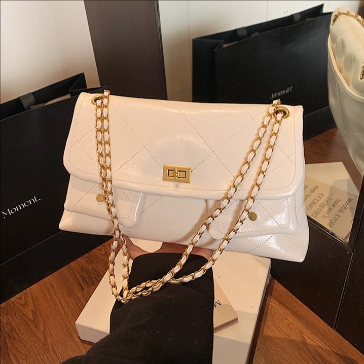 跨境小香风菱格链条包2026春新款腋下包女高级感单肩包通勤斜挎包,箱包皮具/热销女包/男包,腋下包,淘宝优惠券,粉丝福利购,淘宝优惠卷