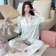 可外穿网红大码 法式 甜美公主风套装 长裤 家居服 睡衣女春秋醋酸长袖