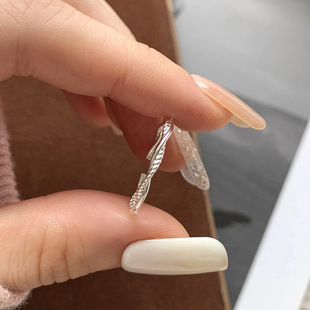 S925纯银麻花线条扭转缠绕戒指日韩简约休闲时尚小众设计指环男女