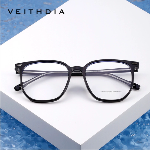 Veithdia/威斯．蒂亚 复古防蓝光眼镜平光镜男女同款框架可配近视