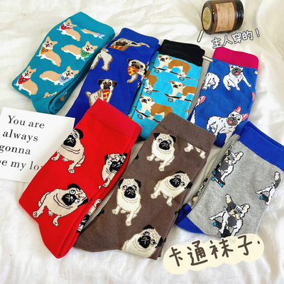 宠物主人袜子~便宜猫狗印花图案
