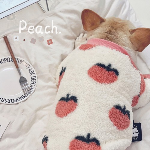 软糯水蜜桃绒衣加厚猫狗秋冬装