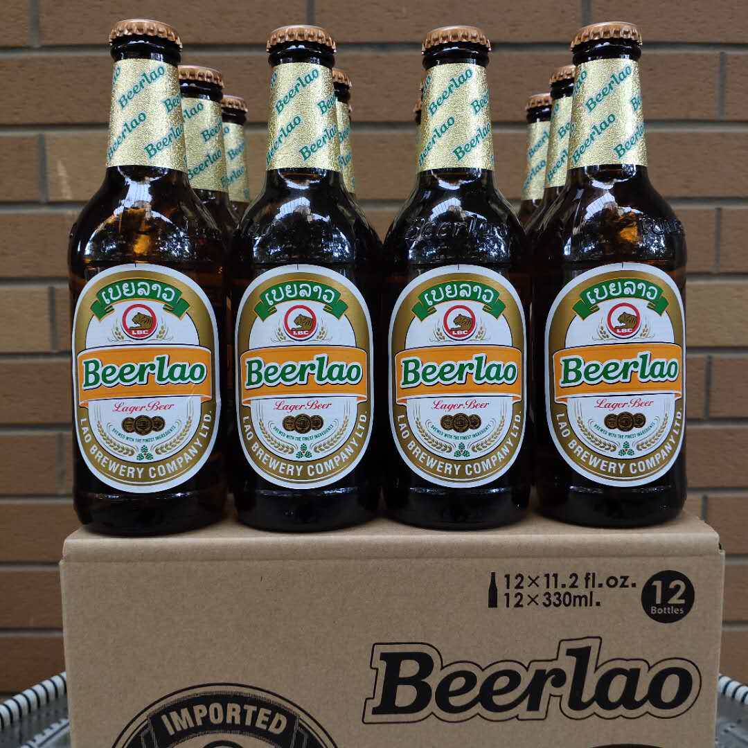 29 老挝啤酒beer lao 黄啤330ml*12原瓶进口 12瓶包邮