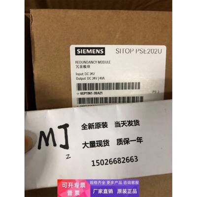 实物原装 6EP1961-3BA21西门子SITOP电源 6EP19613BA21冗余模块